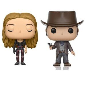 NEW 2017 NYCC Shared Westworld Dolores Funko Pop #456 & Teddy #457
